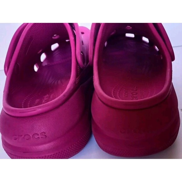 Crocs Platform Crush Iconic Comfort Clog Shoes Size 8 Men's 10 Women Pink - Picture 3 of 8